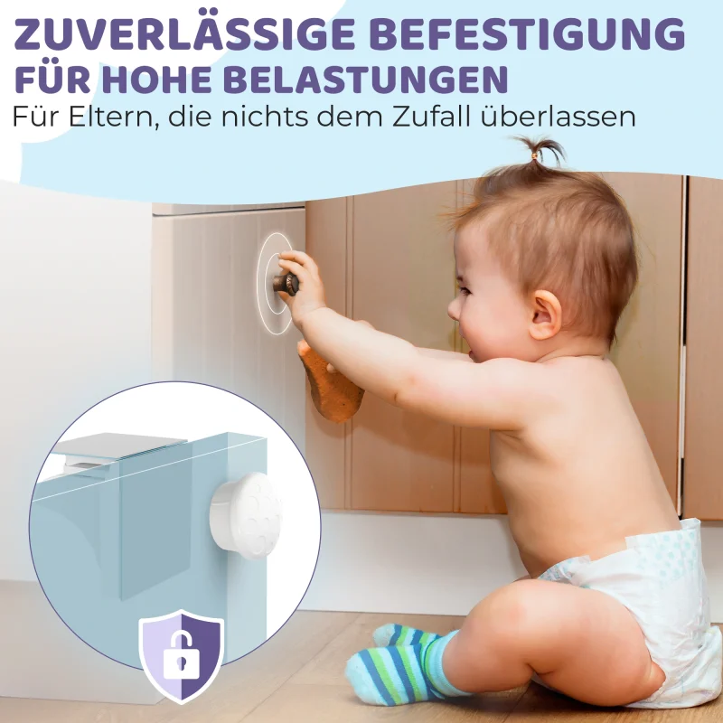 WunderHippo Magnetische Kindersicherung 12 Schlösser + 3 Schlüssel – Bild 5
