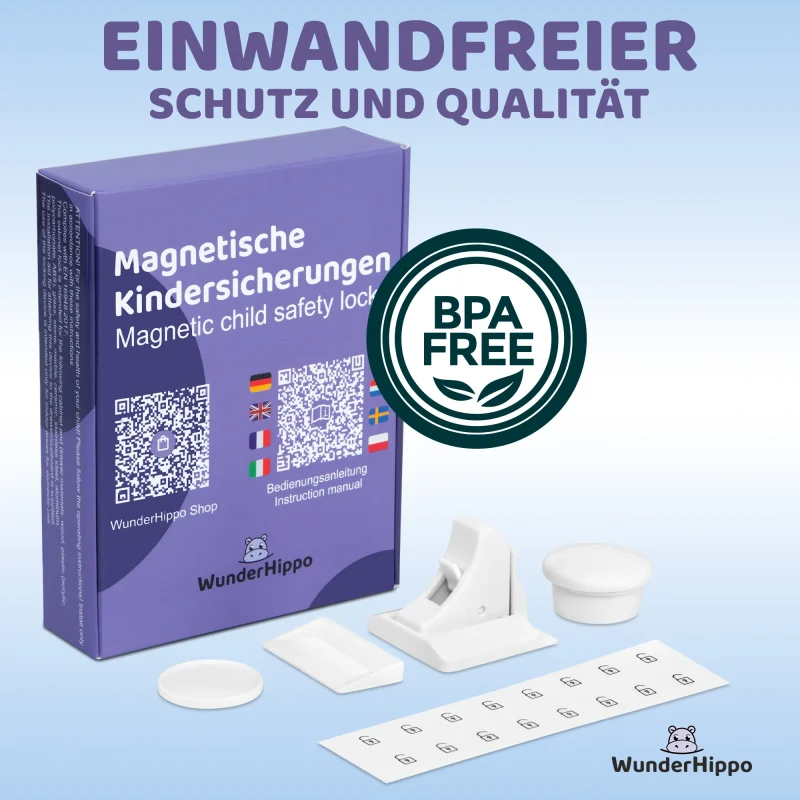 WunderHippo Magnetische Kindersicherung 12 Schlösser + 3 Schlüssel – Bild 9